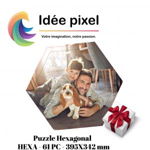 Puzzle photo personnalisable Hexagonal 61 pièces