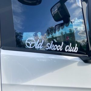 Lot de 2 Stickers "MEMBRE DU OLD SKOOL CLUB"